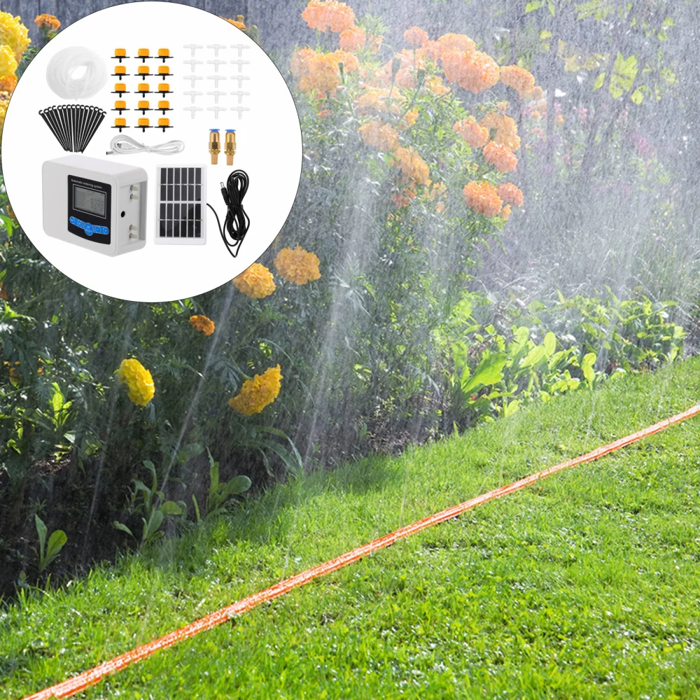 

1 Set Solar Watering Timer Automatic Watering Irrigation Controller Device