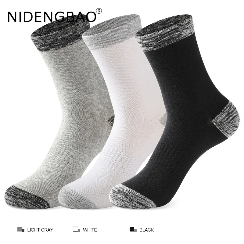 5 Pairs Men Cotton Socks New Men Socks High Quality Casual Run Black Sports Socks White Male Long Socks Plus Size EU 38-48