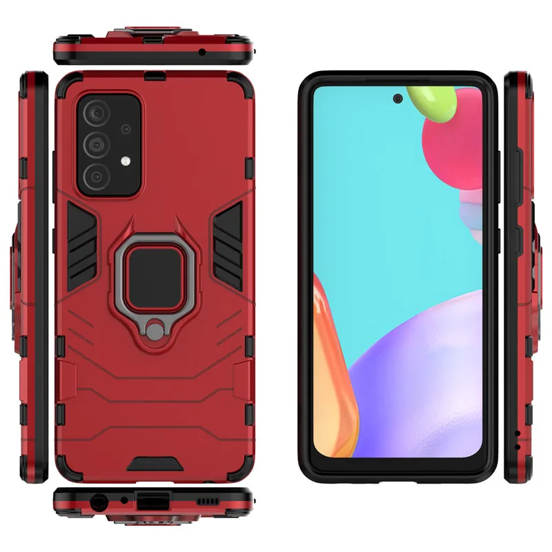 Чехол с кольцом-держателем для Samsung Galaxy A52 A52S чехол A32 A42 A12 Note 9 защитный телефона