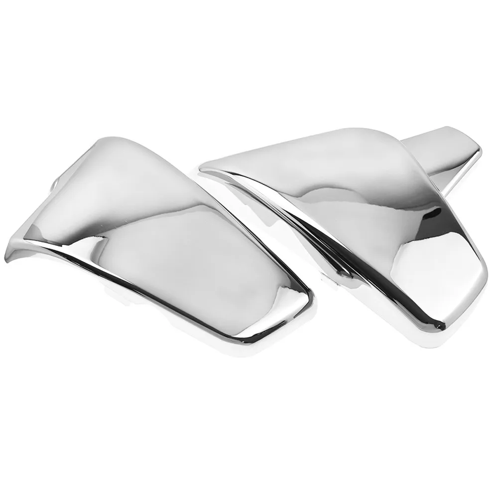 Боковая крышка аккумулятора мотоцикла 2 шт. черная/хромированная для Honda VLX 600