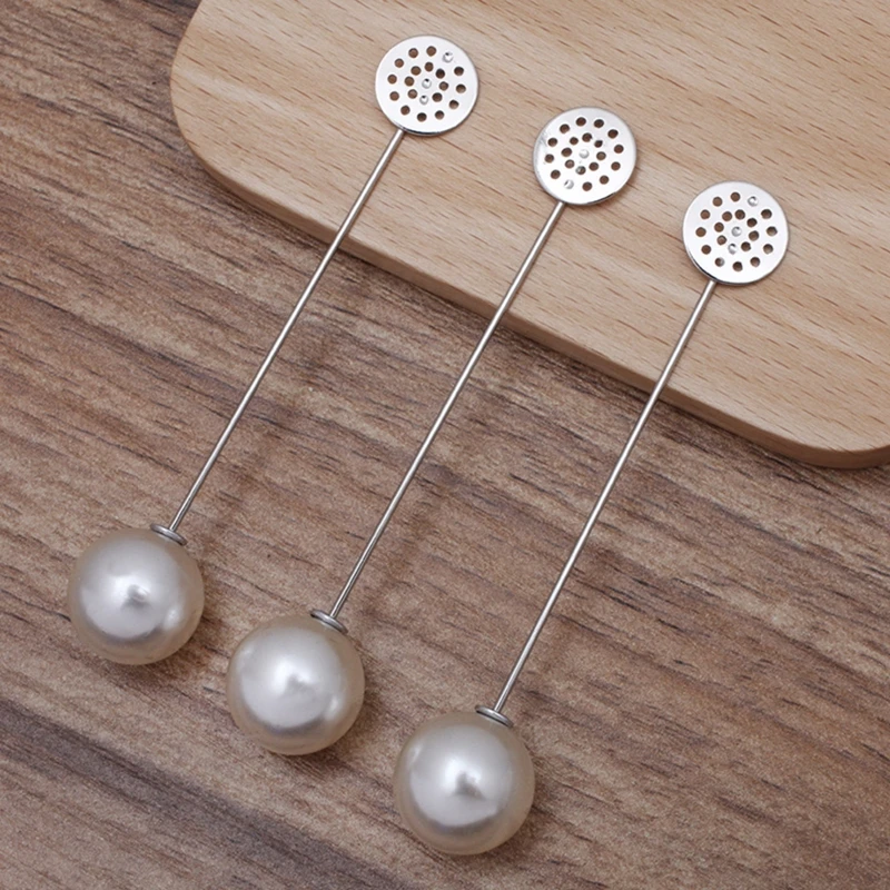 Круглое основание для кабошона, 10 шт., 12 мм, основа для броши, булавки, основа для броши с жемчужинами 16 мм, стопор для изготовления ювелирных изделий своими руками