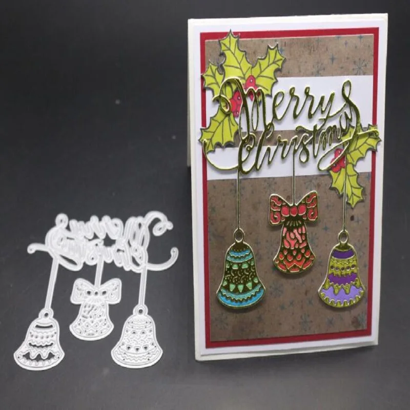 Металлические Вырубные штампы Рождественская фотография для DIY скрапбукинга