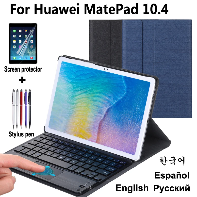 

for Huawei MatePad 10.4 Keyboard Case BAH3-W09, BAH3-AL00 Touchpad Bluetooth Keyboard case Cover