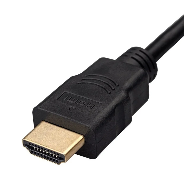 Upgraded Version HDMI 1080P to VGA Cable Adapter Converter for PC Laptop Power-Free Raspberry Pi - Black |