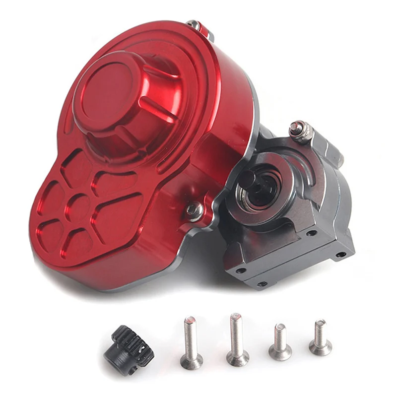 Metal Gearbox Transmission Box with Motor Gear for 1/10 RC Crawler Car SCX10 |