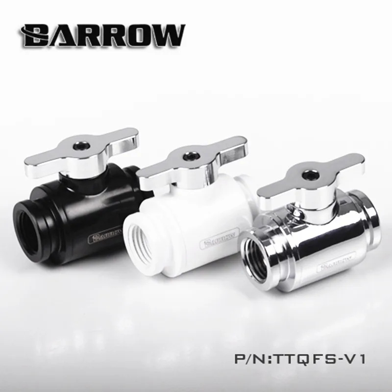 TTQFS V1 Barrow черный/серебристый/белый G1 / 4 мини ручка с двойным внутренним шаровым