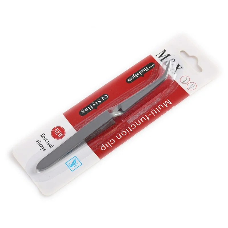 

1pc Nail Art Tweezers Stainless Steel Cross Action Tweezers Multifunctional Shaped Nail Clip Manicure Curve Nipper Nail Tools