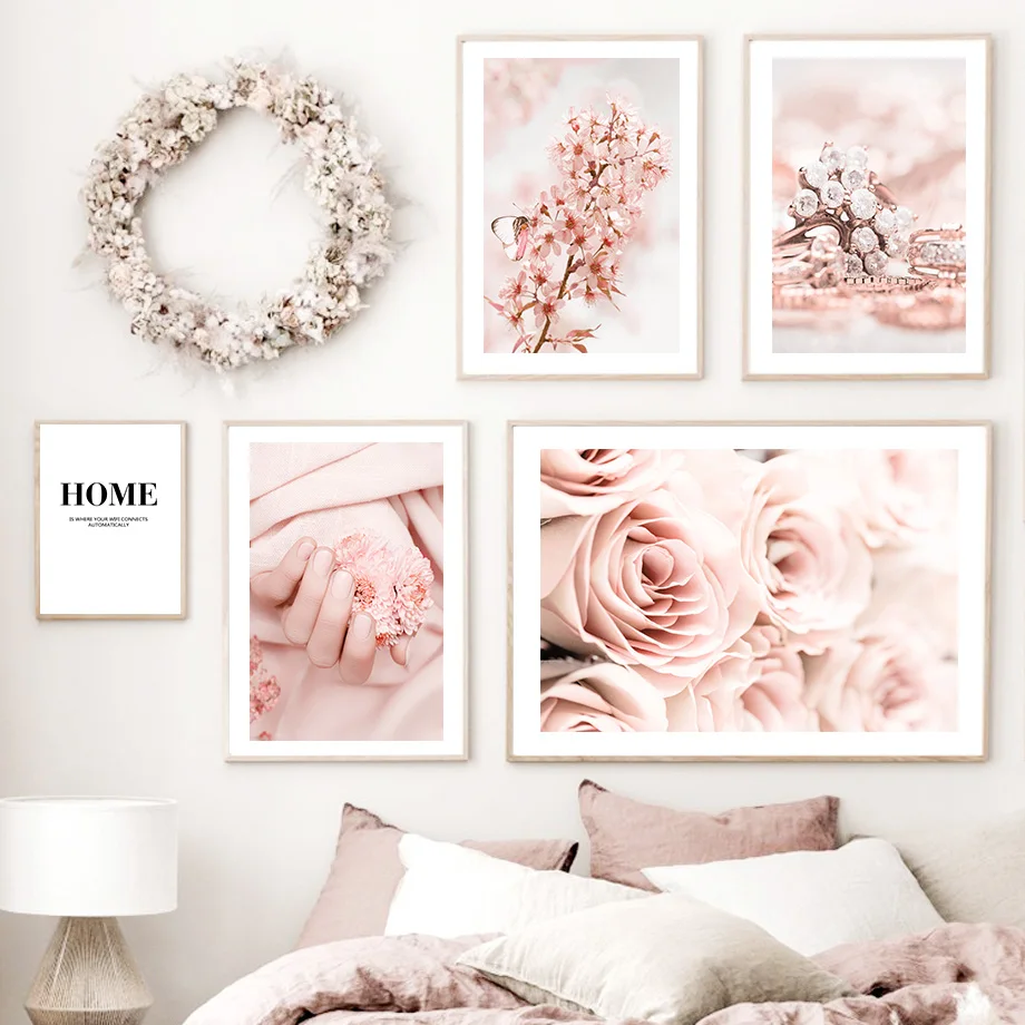 

Street Tram Window Girl Rose Flower Quote Nordic Posters And Prints Wall Art Canvas Painting Wall Pictures For Living Room Decor