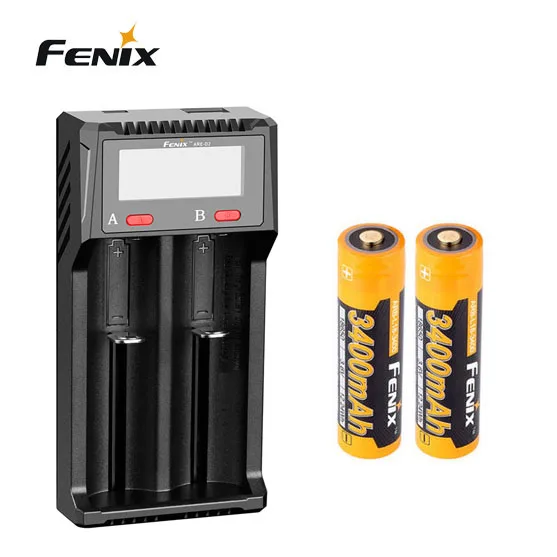 Двухканальное умное зарядное устройство Fenix ARE-D2 для аккумулятора + 2 fenix 21700 |