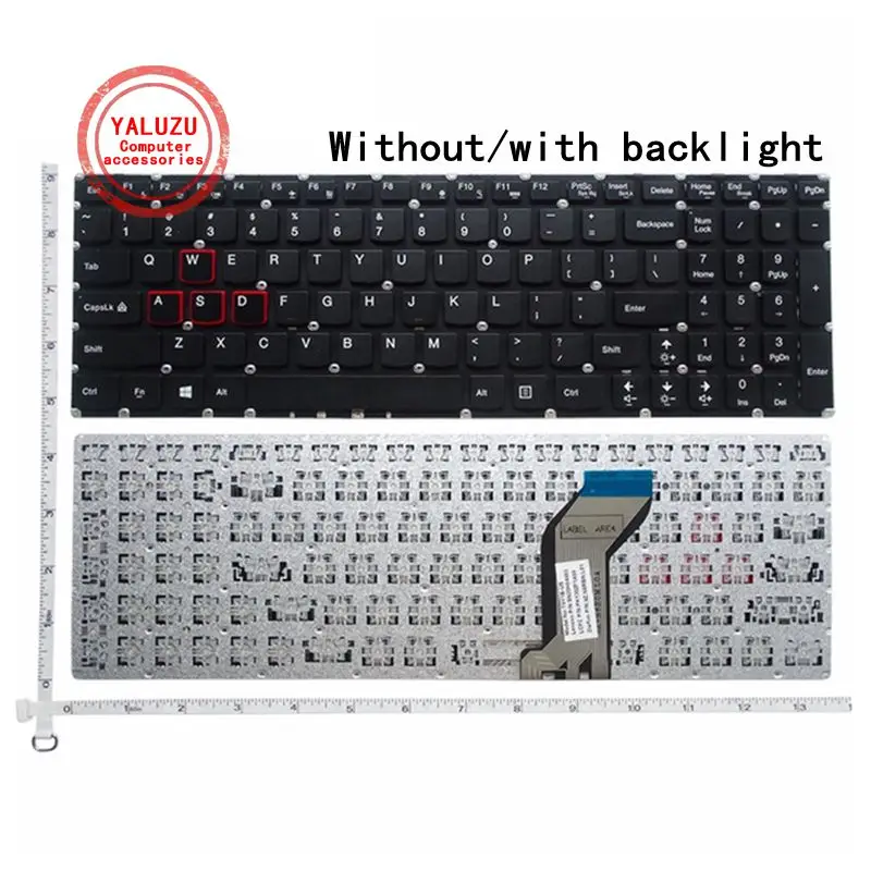 Нам новый для Lenovo Ideapad Y700 15 15ISK 15ACZ 17ISK 15ISE Английский ноутбук с подсветкой