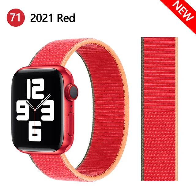 

Strap for Apple watch band 44mm 42mm 38mm 40mm correa Nylon loop watchband sport bracelet iwatch apple watch series SE 6 5 4 3