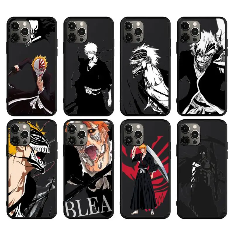 

Kurosaki Ichigo Bleach Anime Phone Case For IPhone 13 Mini 12 11 Pro Max Xs X Xr 7 8 Plus Se 2020 Silicone Cover Funda