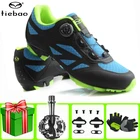 Кроссовки Tiebao мужские из экокожи и нейлона, дышащие, с автоматическим замком, спортивная обувь для горных велосипедов