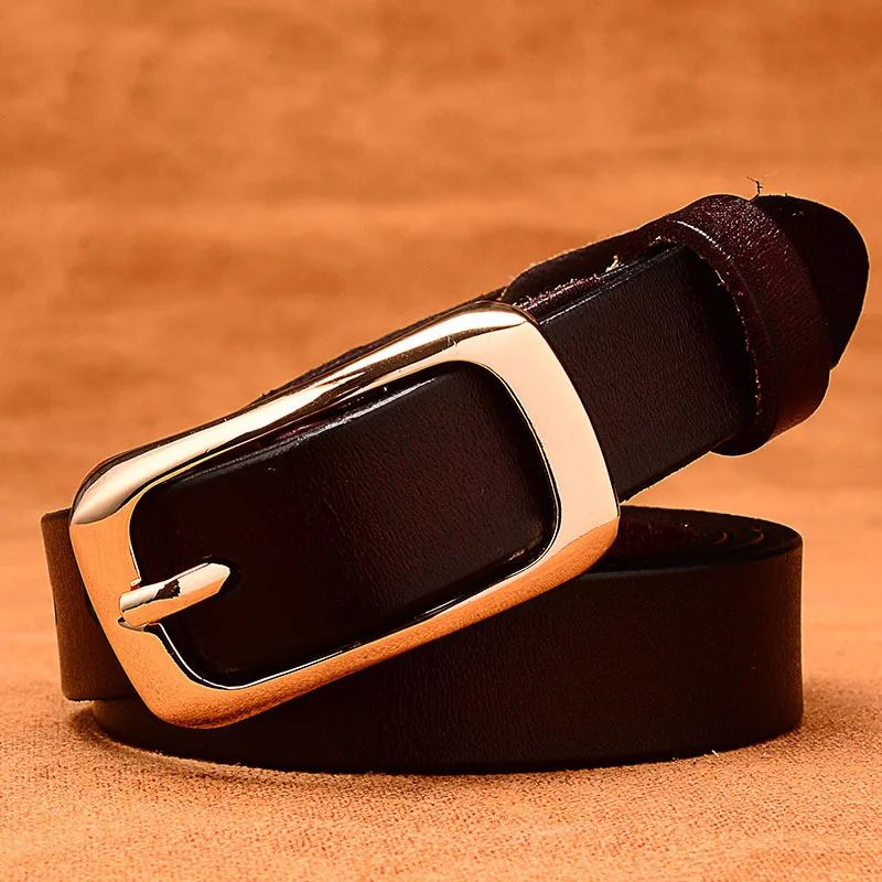 

ELEGZO Belts For Women High Quality Needle Buckle Genuine Leather Belt Female Jeans Belt Network Hot Selling Waistband