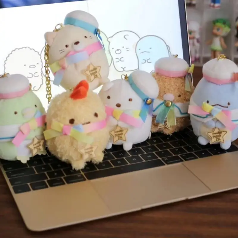 1 шт. новые творческие Kawaii с украшением в виде банта шляпа Сумико гураши Сан-х подвесные плюшевые игрушки Рождественский подарок на день рождения