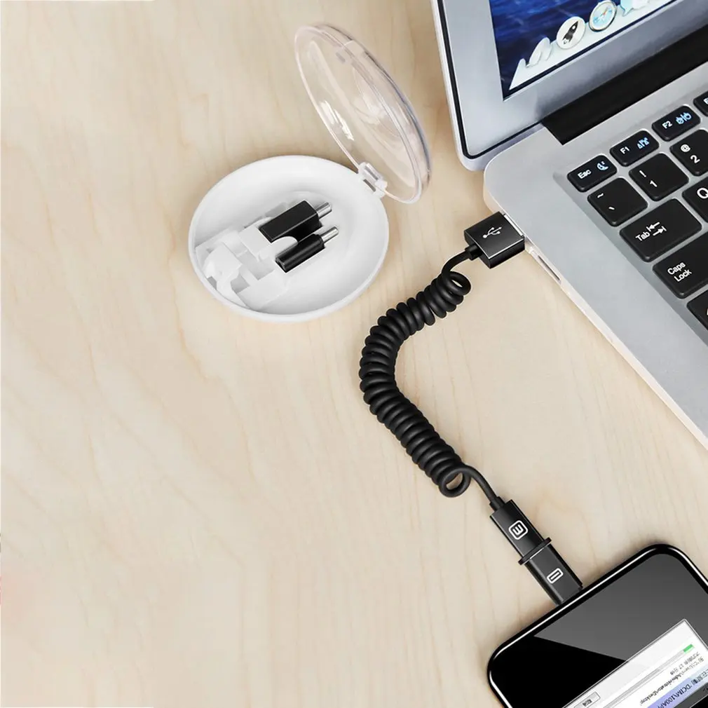 Один тройной зарядный кабель для мобильного телефона Apple Android Type-C