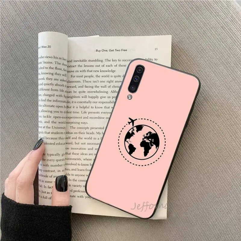 

Aircraft Moon cute cartoon Phone Case For Samsung galaxy S 7 8 9 10 20 edge A 6 10 20 30 50 51 70 note 10 plus