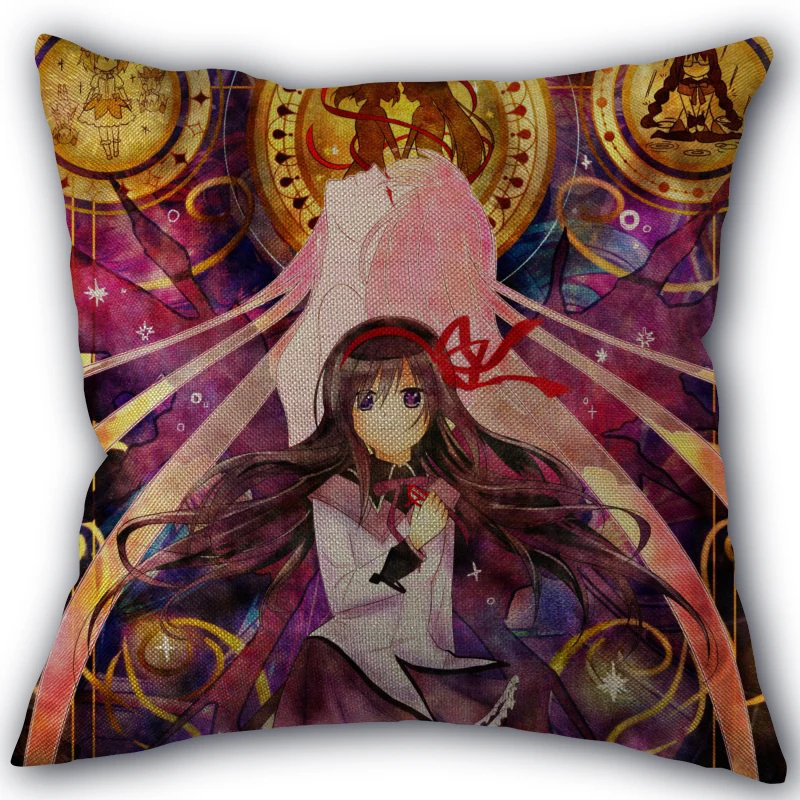 Новое поступление наволочка Mahou Shoujo Madoka хлопковая льняная ткань квадратная