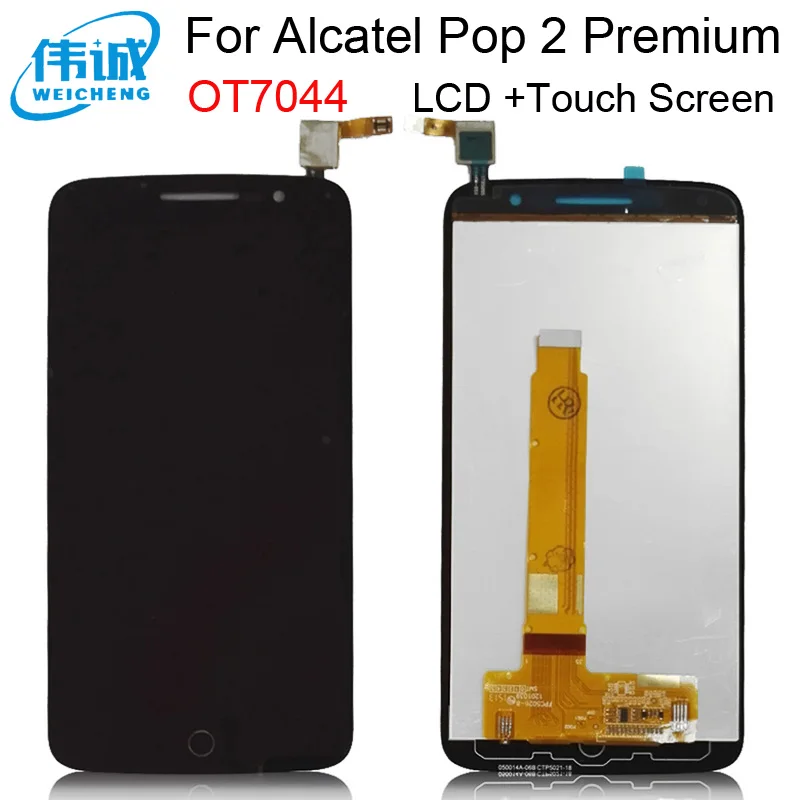 WEICHENG для Alcatel One Touch Pop 2 Premium 7044 OT7044 7044X 7044Y 7044K 7044A ЖК-дисплей и фотография | Мобильные