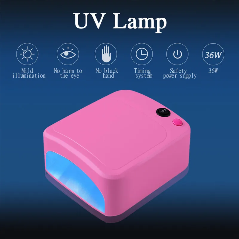 36 Вт Сушилка для ногтей УФ выпечки лампа на гвозде ногтевой фототерапии машина