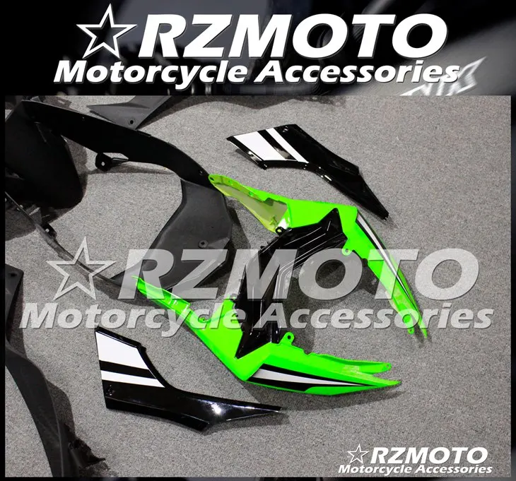 

4 Gifts New ABS Motorcycle Fairing Kits Fit for Kawasaki Ninja300 ZX300R EX300 2013 2014 2015 2016 2017 Bodywork set Green White