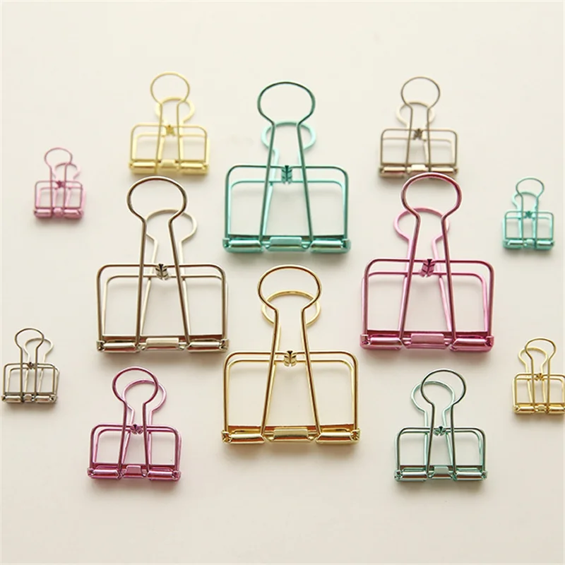 Новинка 2019 золотые серебряные розовые зеленые фиолетовые зажимы для связывания