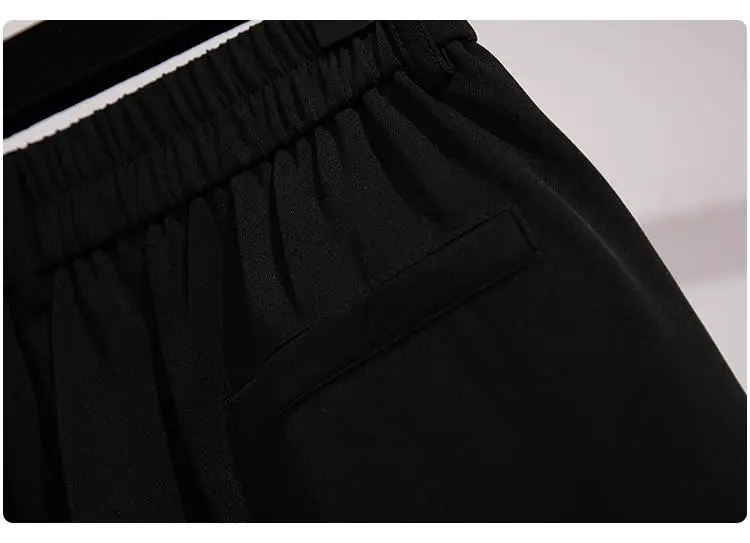 

2XL-7XL Women Summer Large Size Embroidery Black Shorts Big Size Loose Casual Wide Leg Shorts 5XL 6XL Plus Size High Waist Short