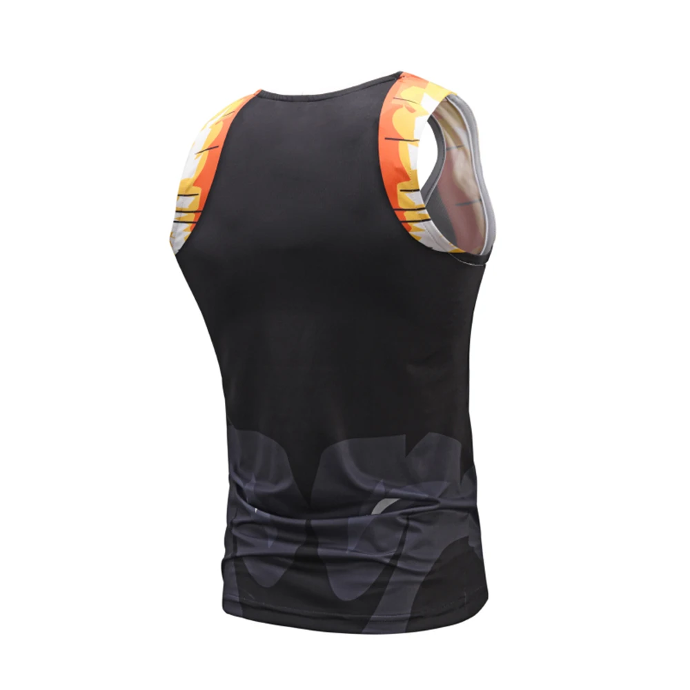 Новый аниме косплей летняя футболка без рукавов Летние бусины с драконом Wujita