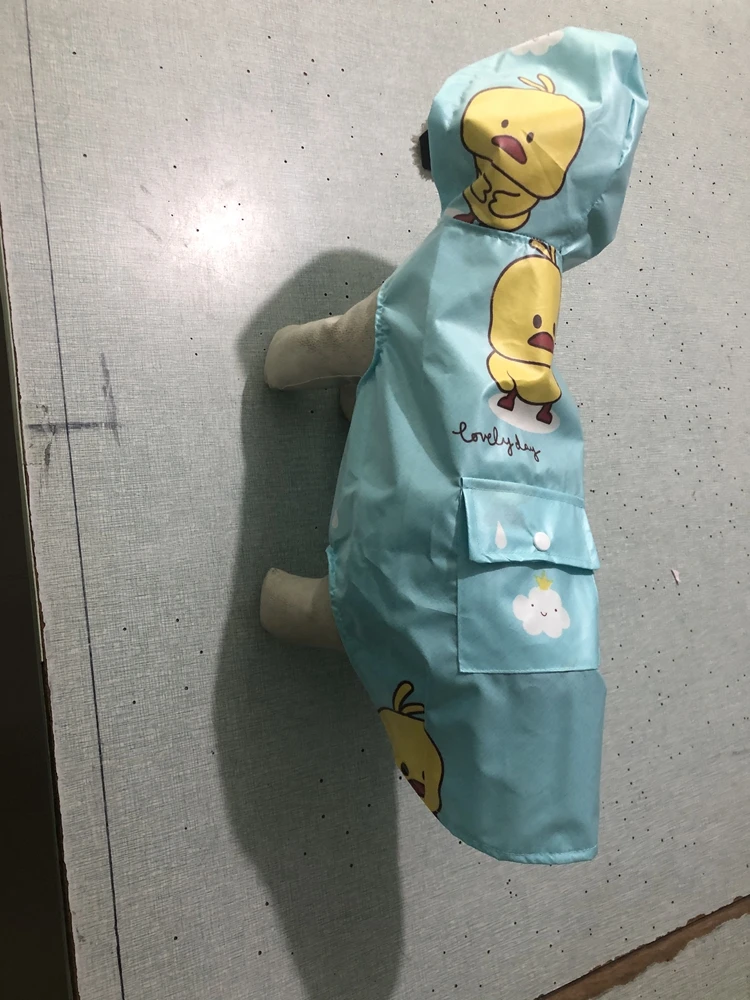 Дождевик для собак TOMEPETS Очаровательная одежда из мультфильма мягкая легкая