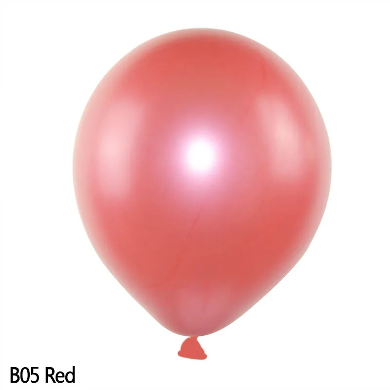 b05 10 шт./лот, блестящие металлические латексные конфетти, шары, металлические цвета, надувные гелиевые шары, для свадьбы, дня рождения, вечеринки, декор для детей - Цвет: b05