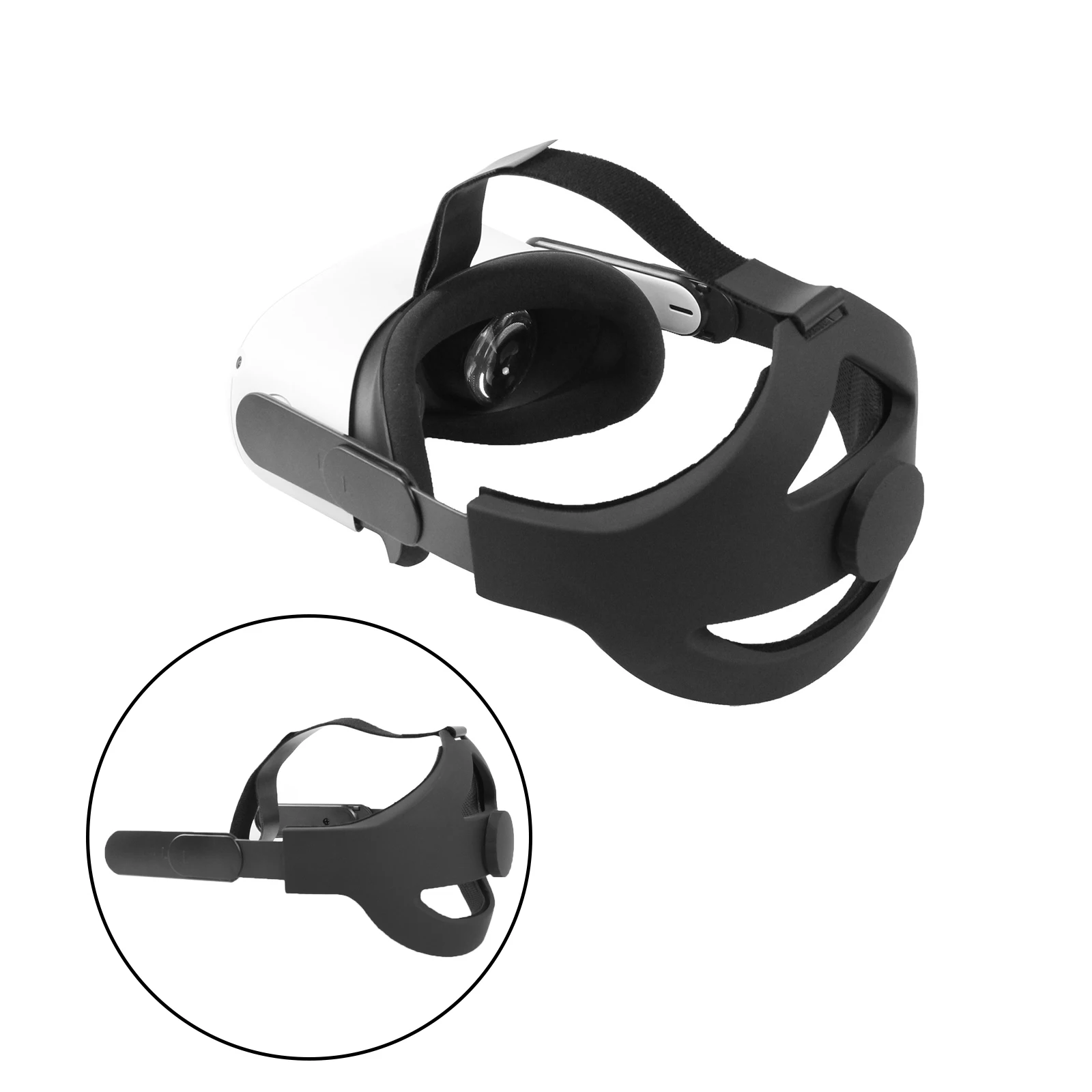 Head Strap for Quest 2 VR Headset Comfort Reduce Pressure Black Accessories | Электроника