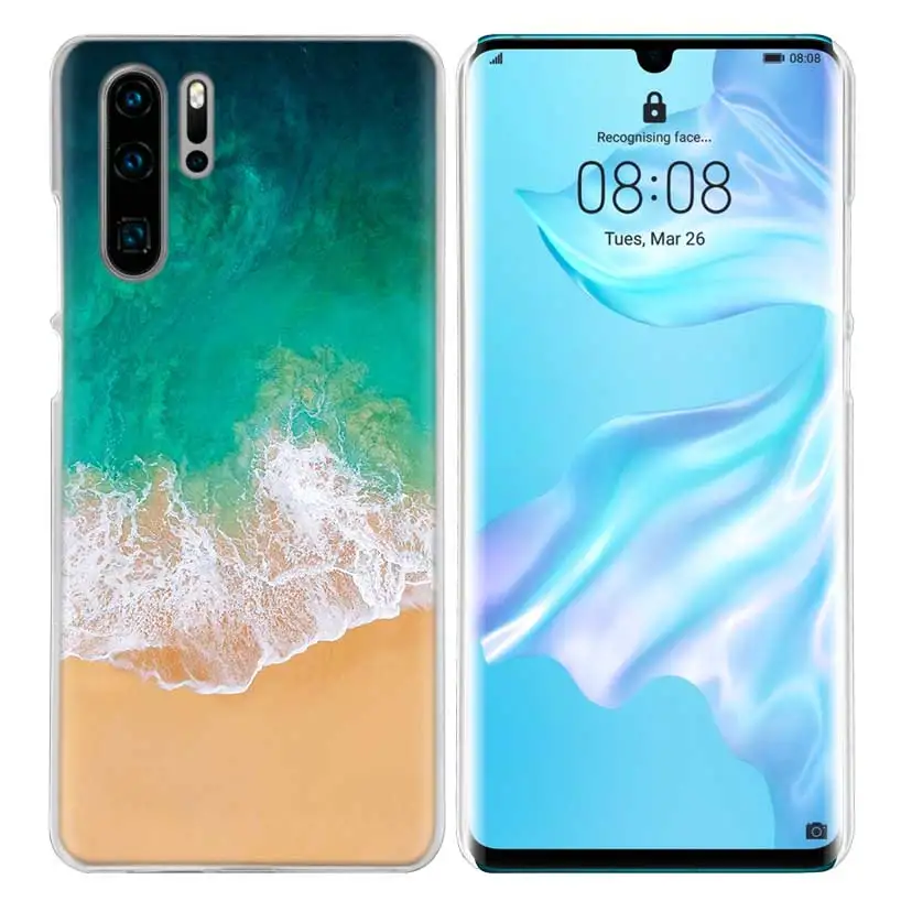 09 Жесткий чехол для huawei P30 P20 P10 mate 30 20 10 Nova 5 5i Pro Lite P Smart Z Plus волны океана воды света рефракцио - Цвет: 09