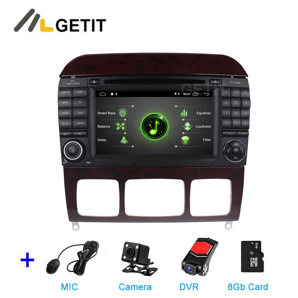 DSP 2G CAM DVR SD DSP 64G PX6 Android 9 Автомобильный DVD стерео радиоплеер gps для Mercedes Benz S Class W215 W220 S320 S400 S420 S430 S280 S350 - Цвет: DSP 2G CAM DVR SD