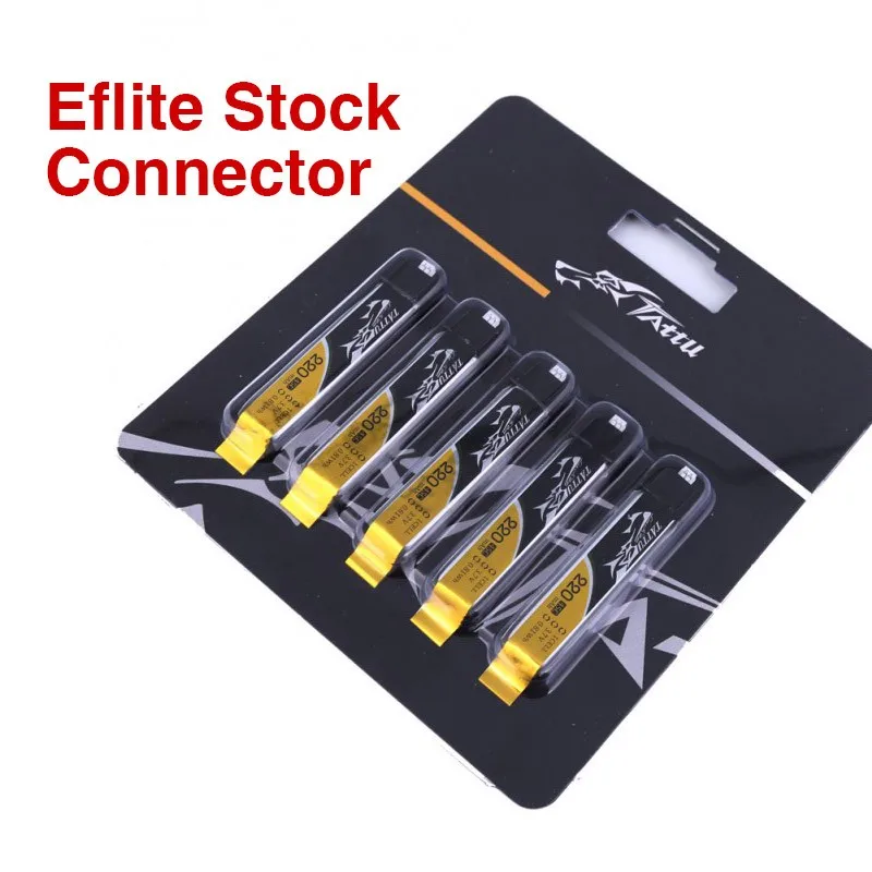 5 шт. Tattu 220 мАч 3 7 в 1S1P HV Lipo 45C 90C аккумулятор с Molex разъемом Eflite для крошечного