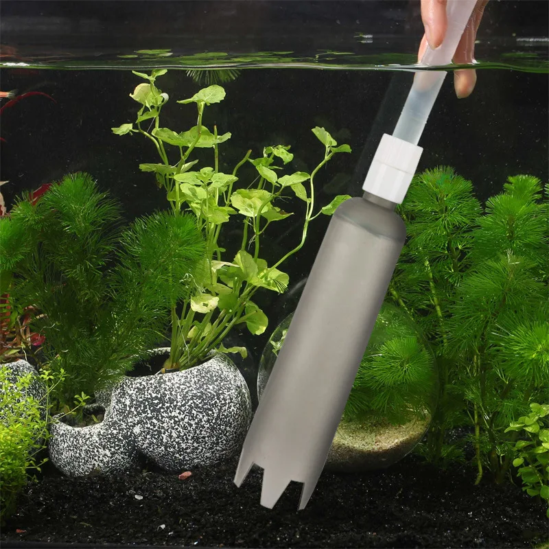 Aquarium Siphon Fish Tank Syphon Vacuum Cleaner Pump Semi-automatic Water Change Changer Gravel Filter Acuario Accessories | Дом и сад