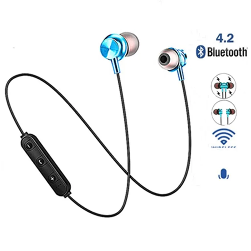 Bluetooth Беспроводные стереонаушники Спортивная гарнитура для IPhone X XS 7 8 Samsung S8 S9 S10