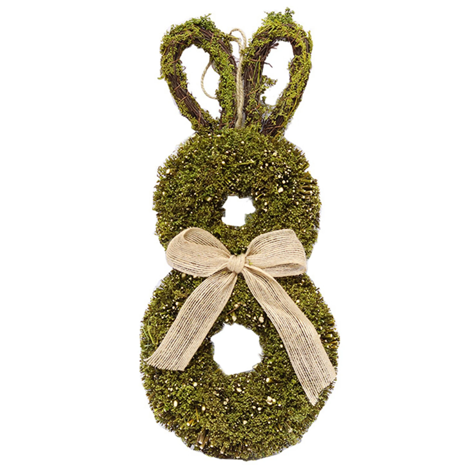 

Easter Rabbit Wreath Semi Handmade Artificial Wreaths In The shape Of Rabbit For Front Door Wall Window Home Decoration