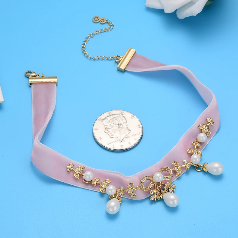 Shineland Оптовая продажа Новый Bijoux Love модный розовый атлас оставить имитация