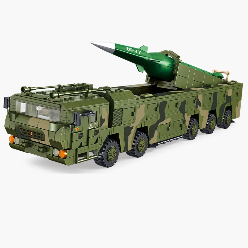Военная серия китайская армия блестящая ракета пусковой автомобиль модель