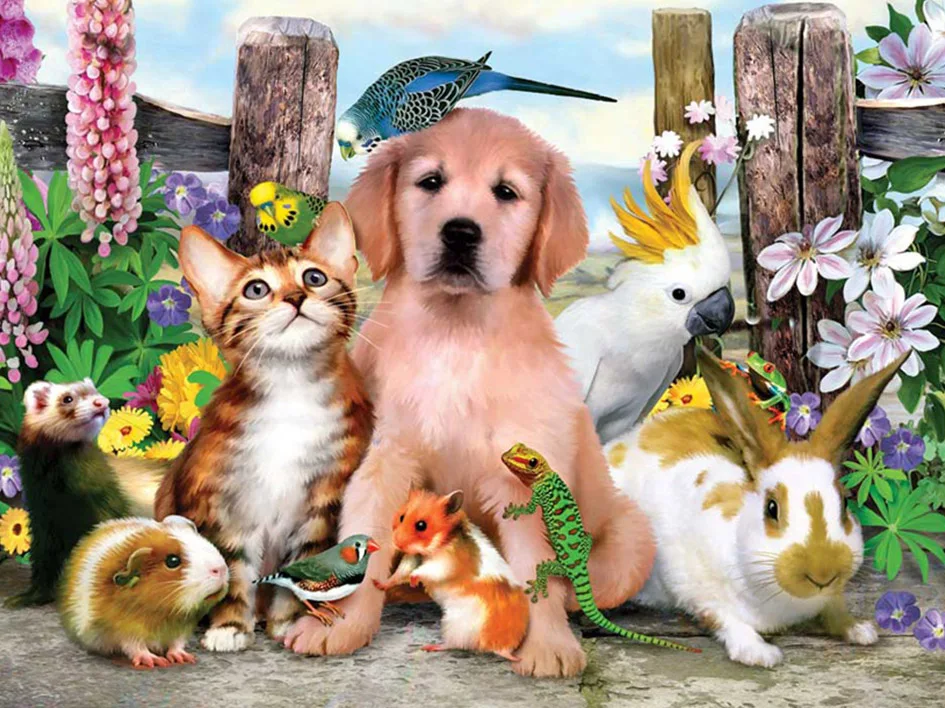 Полноразмерная 5D картина из страз сделай сам вышивка крестиком мультяшная