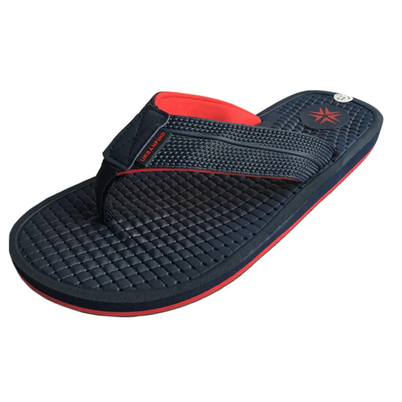 Летние мужские тапочки Вьетнамки размеры 41-46 домашние в клетку повседневная