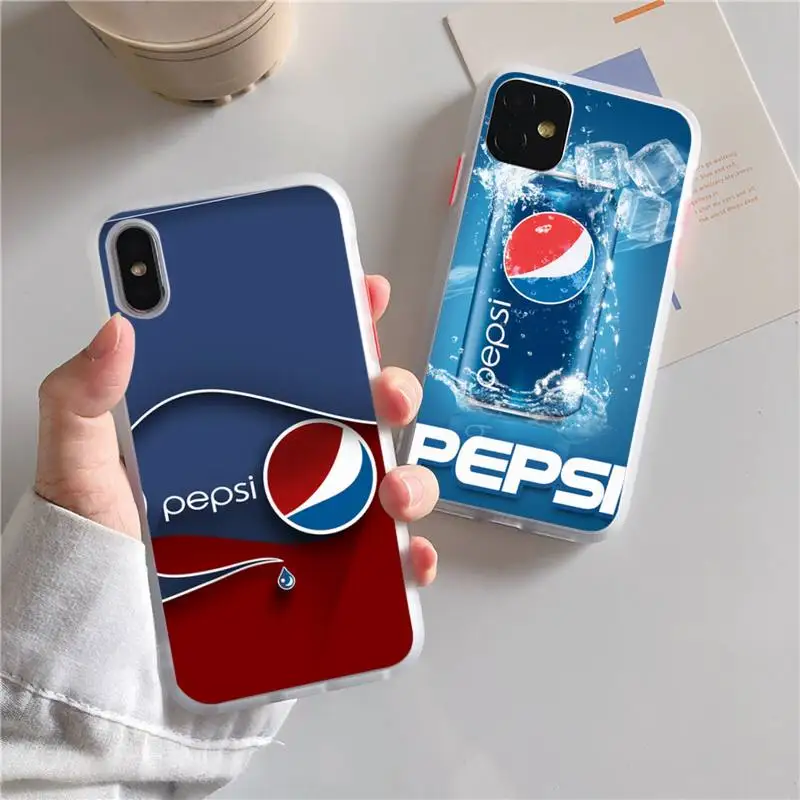 

Забавный чехол для телефона Pepsis Cola для iphone 13 12 11 xr xs x 7 8 pro max простой мягкий силиконовый прозрачный чехол из ТПУ