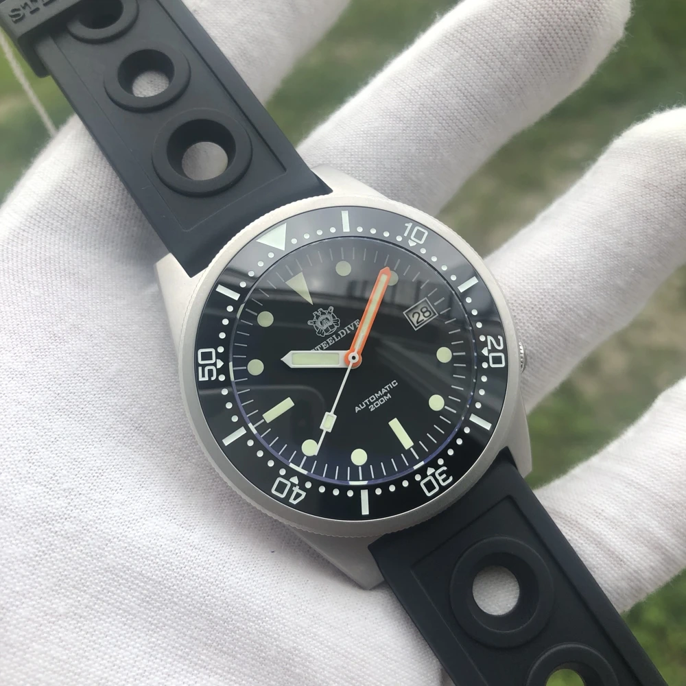 Профессиональный открытый подводного погружения Для мужчин часы нержавеющая 200