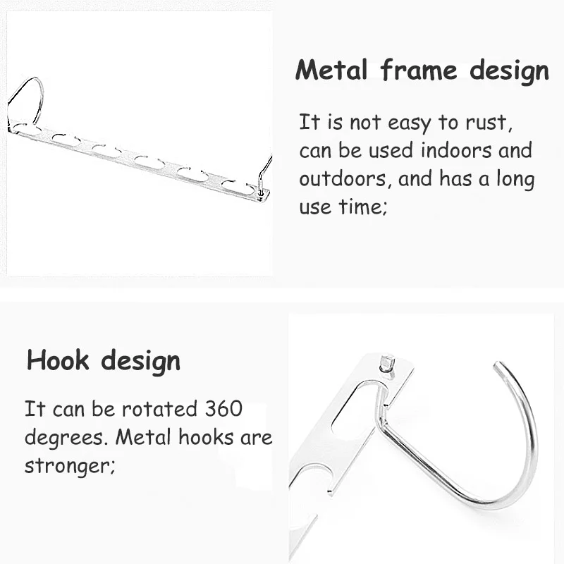 Многофункциональные металлические вешалки с 6 отверстиями шкаф для одежды