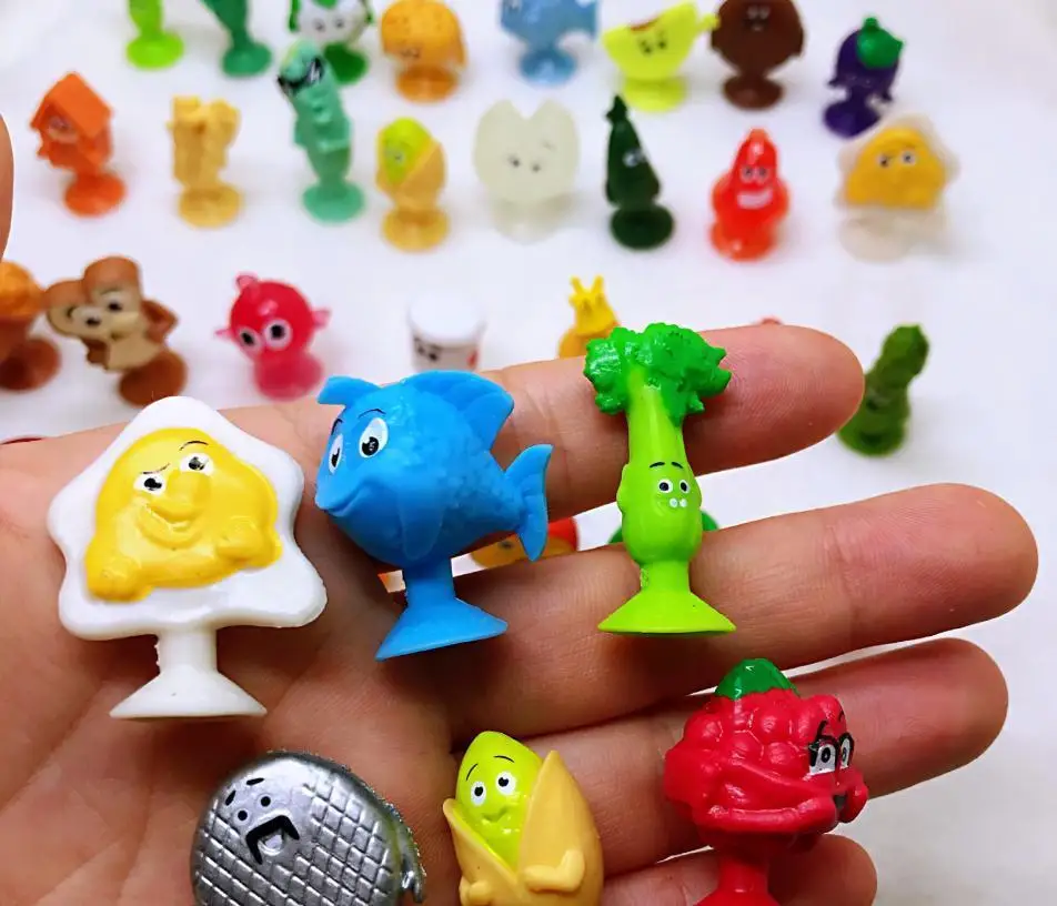 Минифигурки Stikeez игрушка-присоска для овощей 50/100 шт. Детские Мультяшные фрукты