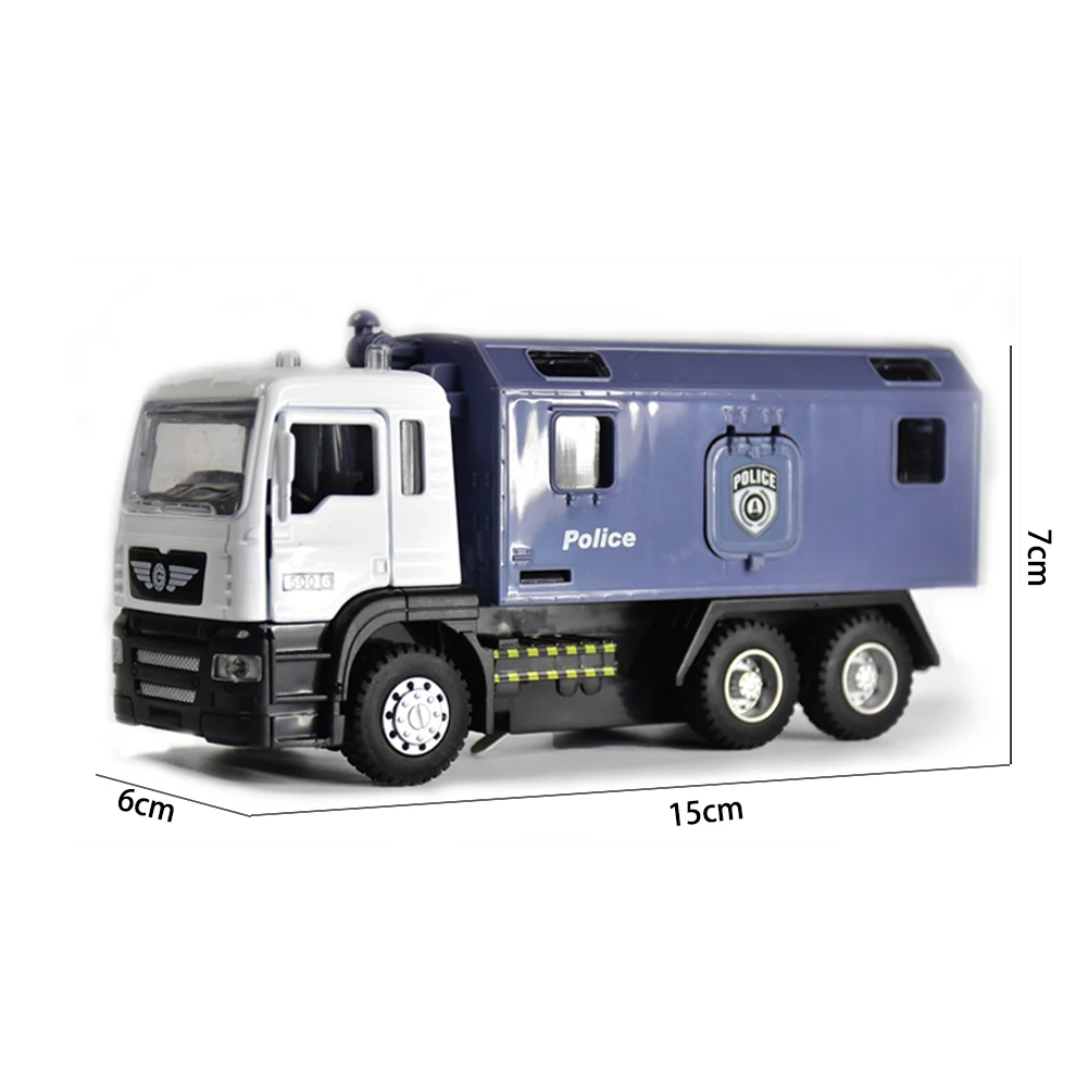 

1:50 Military Police Transport Vehicle Model Sound And Light Toy Car Simulation Mini Military Transport Vehicle Model Toy Car