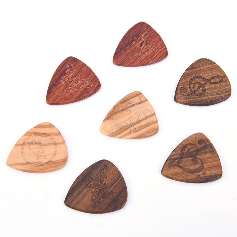 1 шт. новинка медиаторы для гитары из массива дерева 0 46 мм музыкальных