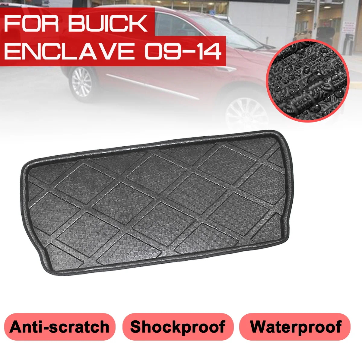 

Floor Mat Car Carpet Rear Trunk Anti-mud Cover For Buick Enclave 2009 2010 2011 2012 2013 2014