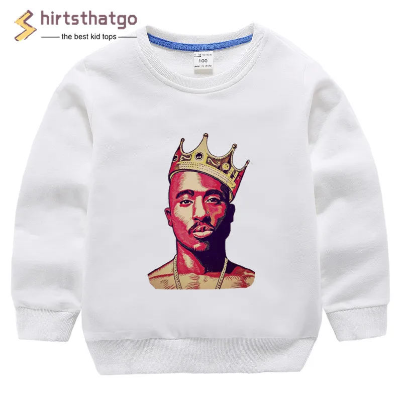 2pac/забавные толстовки с капюшоном в стиле хип-хоп для мальчиков и девочек детская