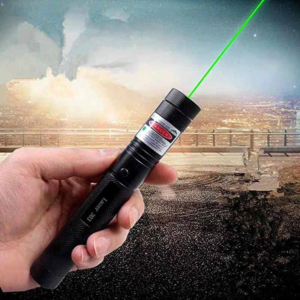 Указка высокой мощности с зеленсветильник Видимый луч Яркий фокус лазер